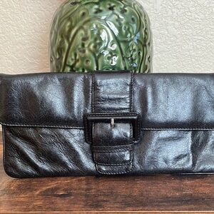Hobo International black 11x5 wristlet / clutch